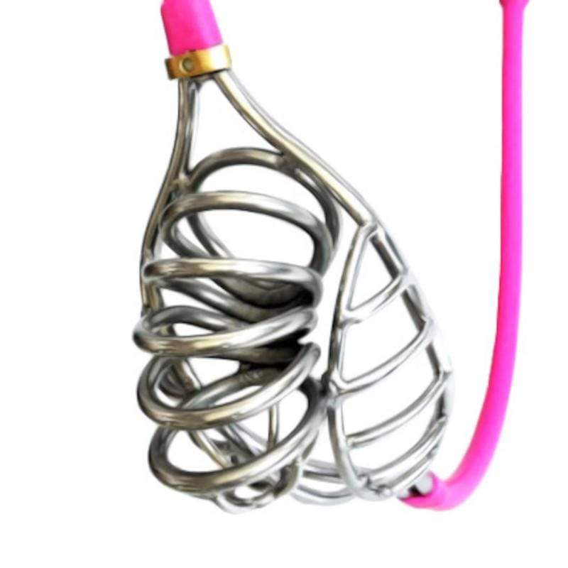 Pink Chastity Belt 23 inches to 43 inches Waistline, gallery view 5