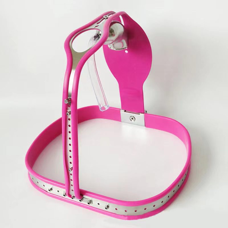 Pink Chastity Belt 23 to 43 inches For Men, gallery view 6