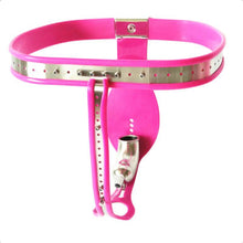 Load image into Gallery viewer, Pink Chastity Belt 23 to 43 inches For Men
