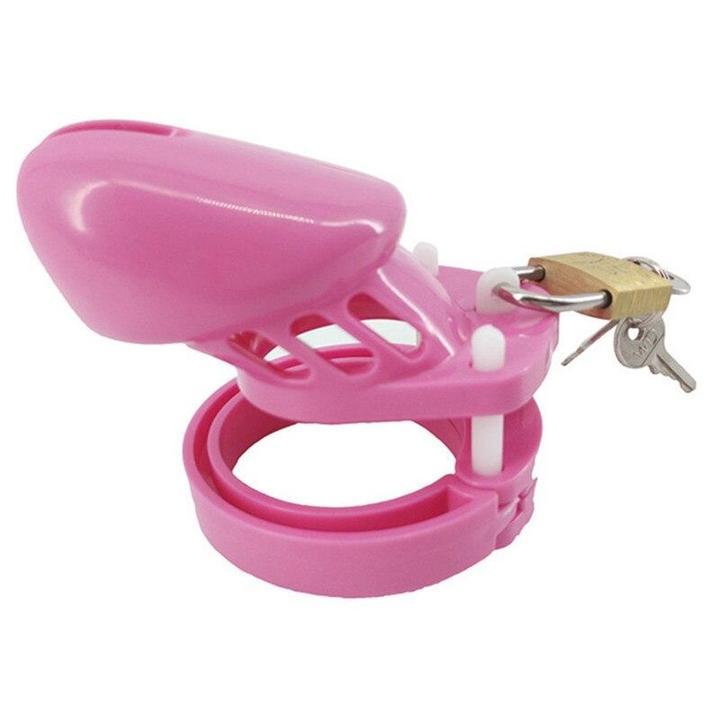 Pink Plastic Chastity Cage CB-6000, gallery view 3