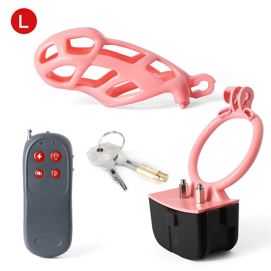 Pink Electric Shock Mamba Chastity Cage, gallery view 5