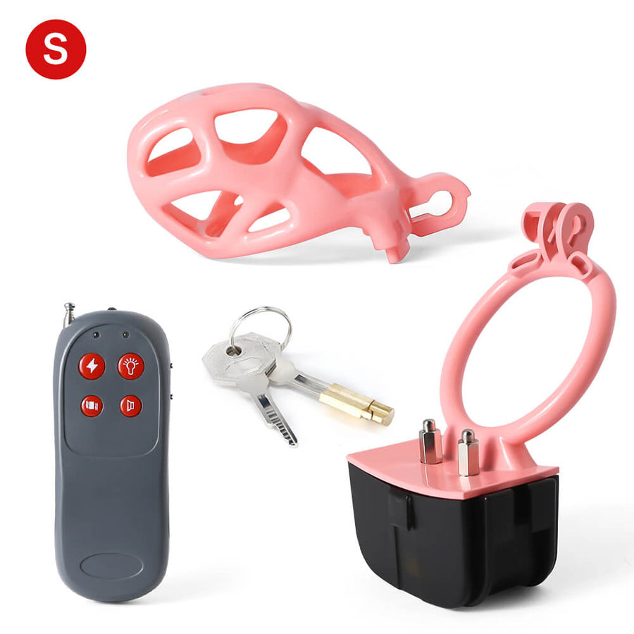 Pink Electric Shock Mamba Chastity Cage, gallery view 7