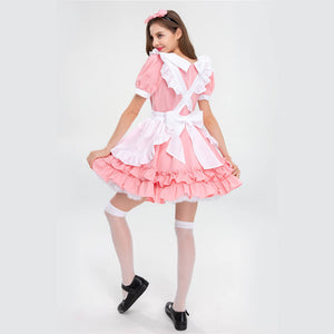 Pink Maid Outfit Cosplay Lolita Anime Costume