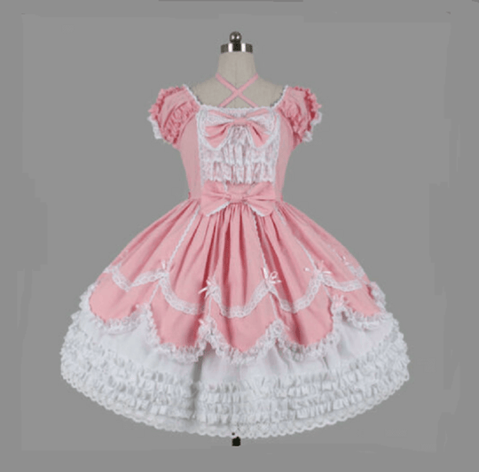 Pink Sissy Baby Maid Mini Dress product view