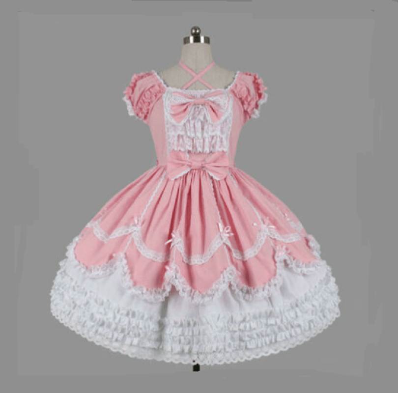 Pink Sissy Baby Maid Mini Dress product view