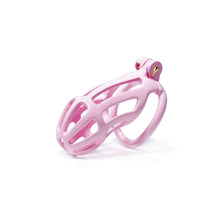 Load image into Gallery viewer, Pink Stripe Cobra Chastity Cage Kit 1.77 To 4.13 Inches Long
