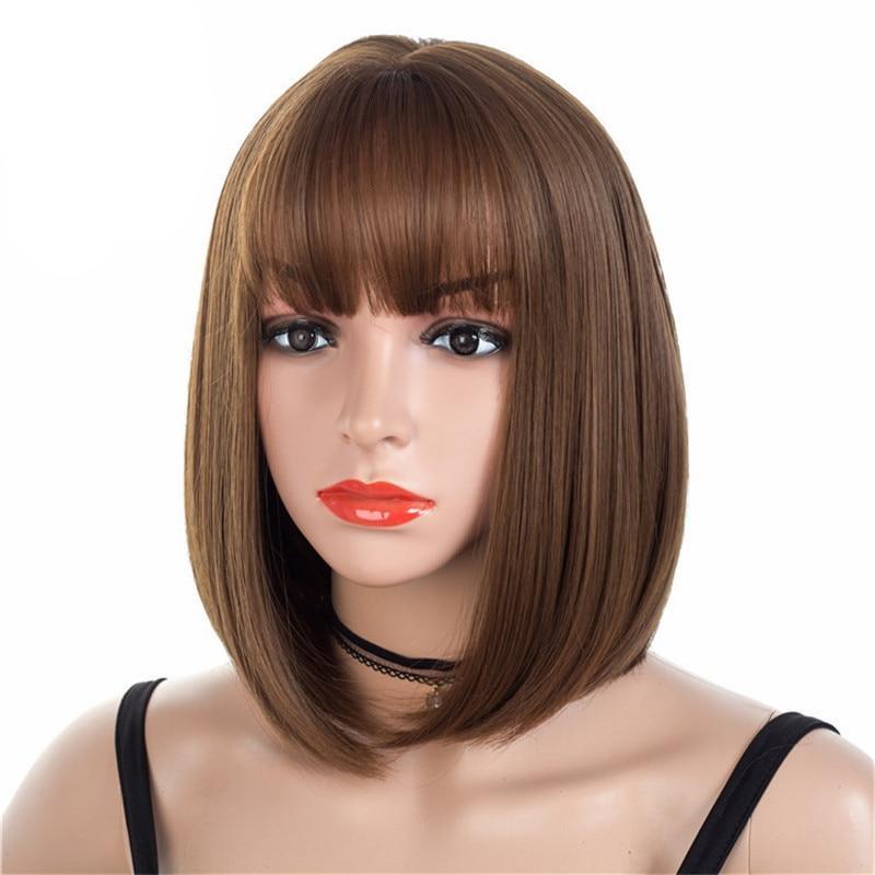 12 Inches Short Bob Wig with Bangs product view