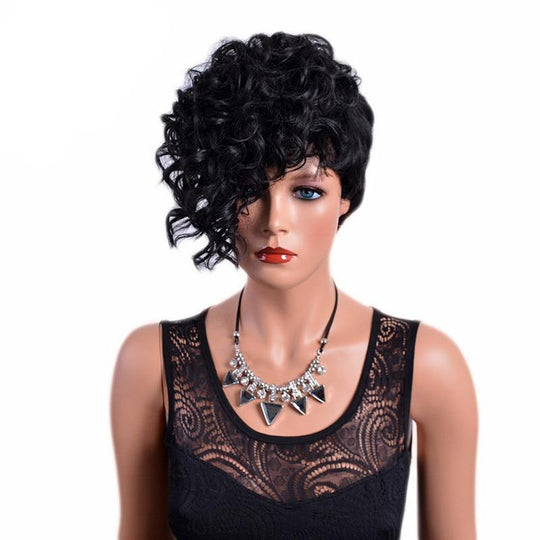 6 Inches Short Curly Wig with Lex product view