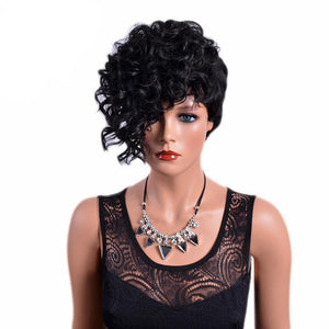 6 Inches Short Curly Wig with Lex