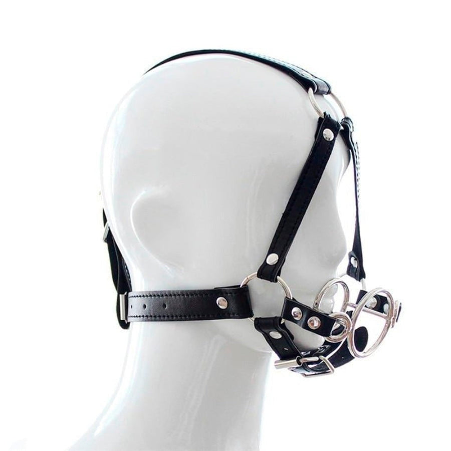 Stainless Throat Gag Harness BDSM, gallery view 3