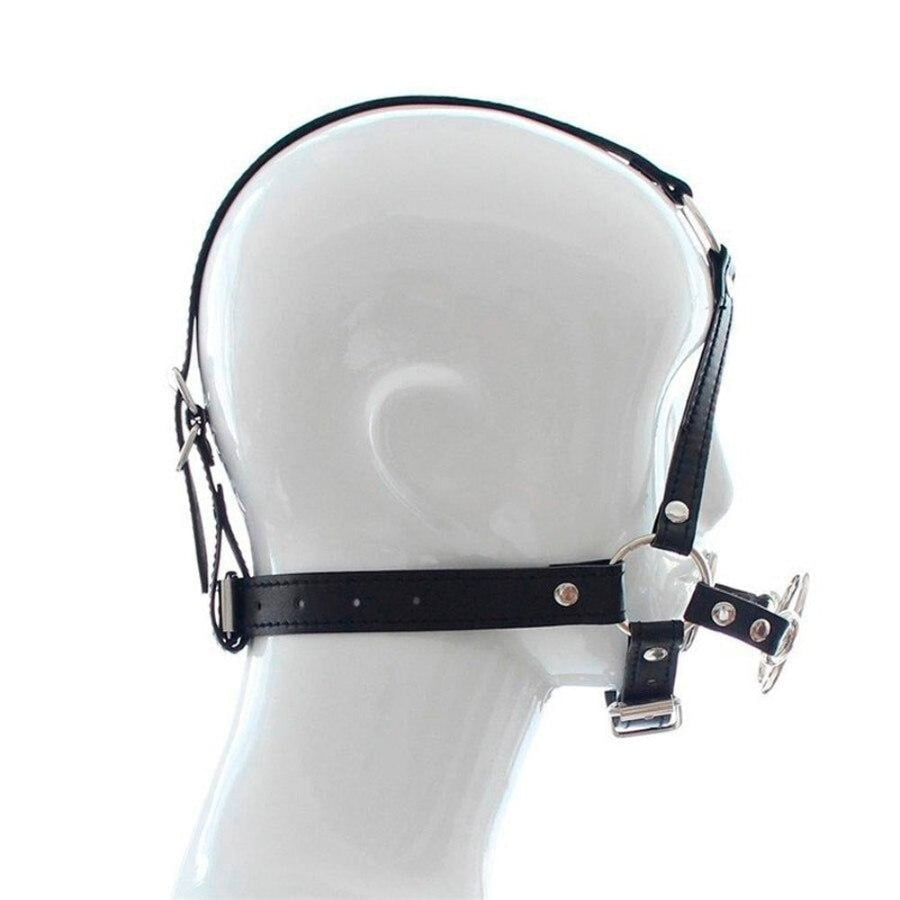 Stainless Throat Gag Harness BDSM, gallery view 4