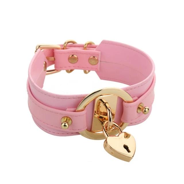 Sissy Choker w/ Heart Shaped Lock BDSM product view