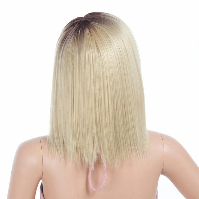 14 Inches Short Straight Wig, gallery view 3