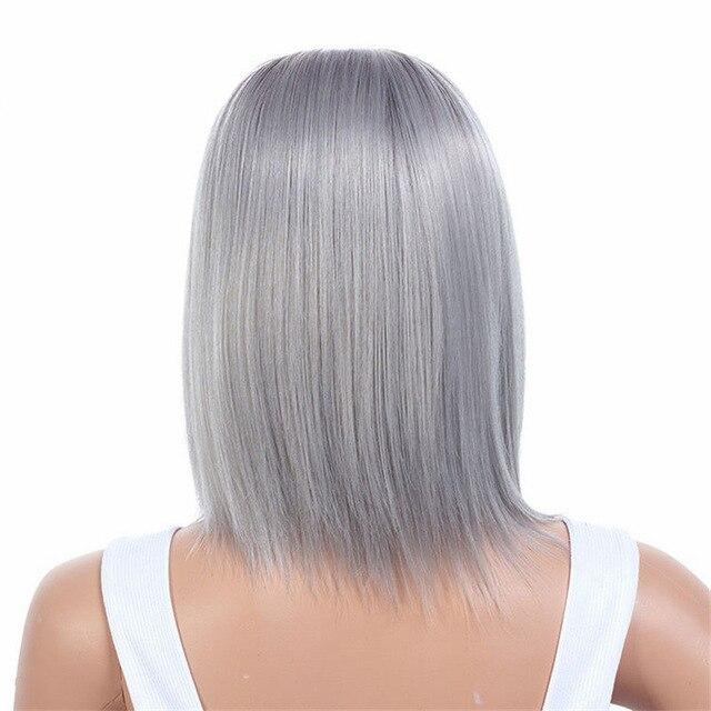 14 Inches Short Straight Wig, gallery view 4