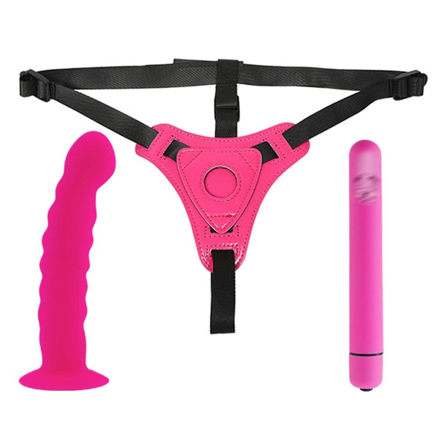 Pretty Pink Strap On Dildo product view