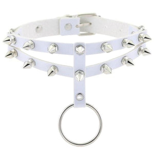 More Colored Studded Gothic Sub Collar