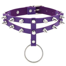 Load image into Gallery viewer, More Colored Studded Gothic Sub Collar
