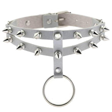 Load image into Gallery viewer, More Colored Studded Gothic Sub Collar
