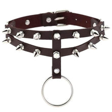 Load image into Gallery viewer, More Colored Studded Gothic Sub Collar
