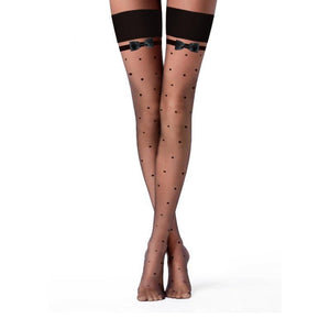 Polka Dot Thigh High Stockings