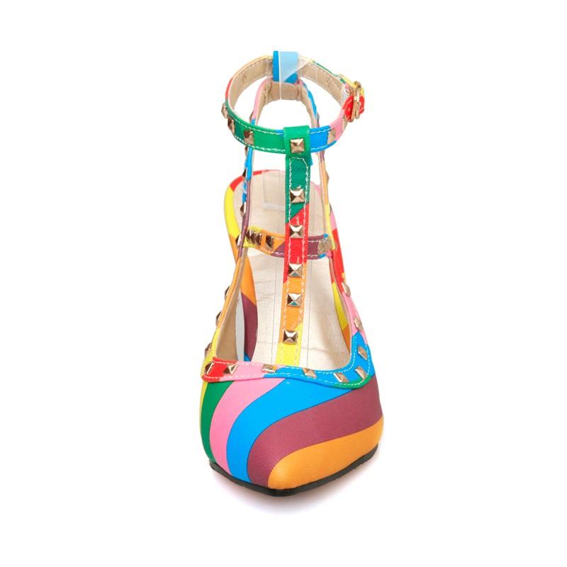 "Sissy Aurora" Striped Pumps, gallery view 3