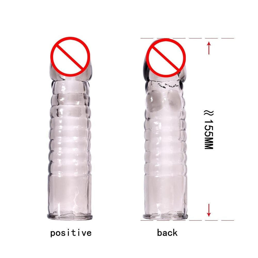 Reusable Crystallized Silicone Penis Extenders BDSM, gallery view 8