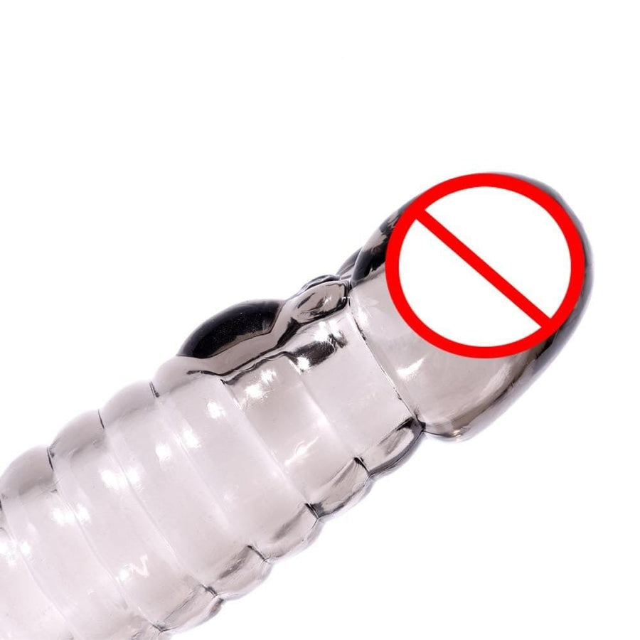 Reusable Crystallized Silicone Penis Extenders BDSM, gallery view 5