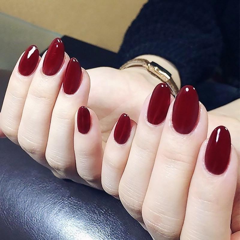 Sissy Wine Red Faux Nails, gallery view 2