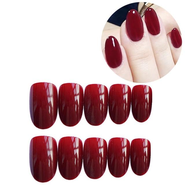 Sissy Wine Red Faux Nails, gallery view 3
