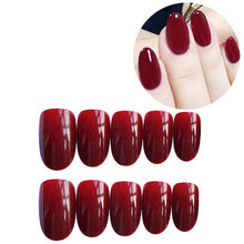 Load image into Gallery viewer, Sissy Wine Red Faux Nails
