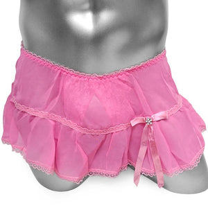 "Sissy Aurora" Skirted Panties w/ Open Crotch
