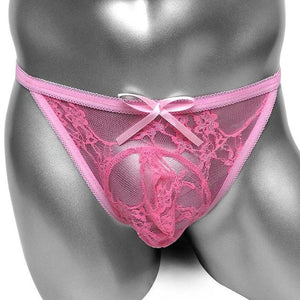 "Sissy Myriam" Lace Pouch Thong