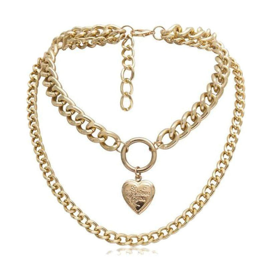 Metal Chunky Collar Necklace, gallery view 3