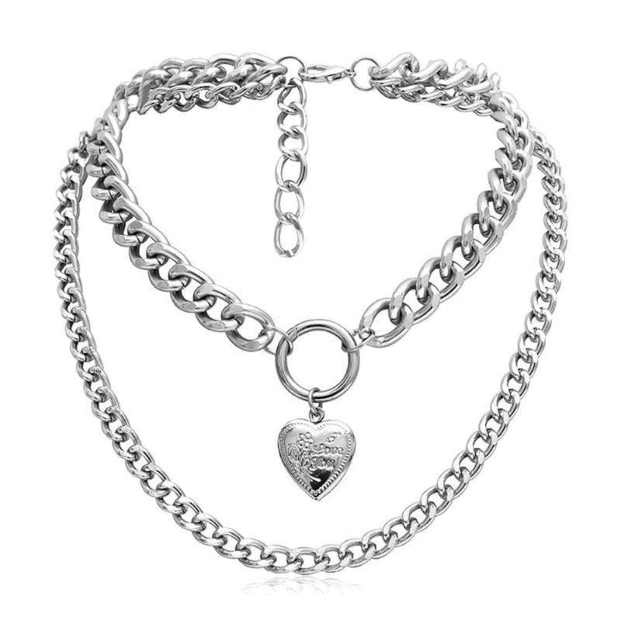 Metal Chunky Collar Necklace, gallery view 2