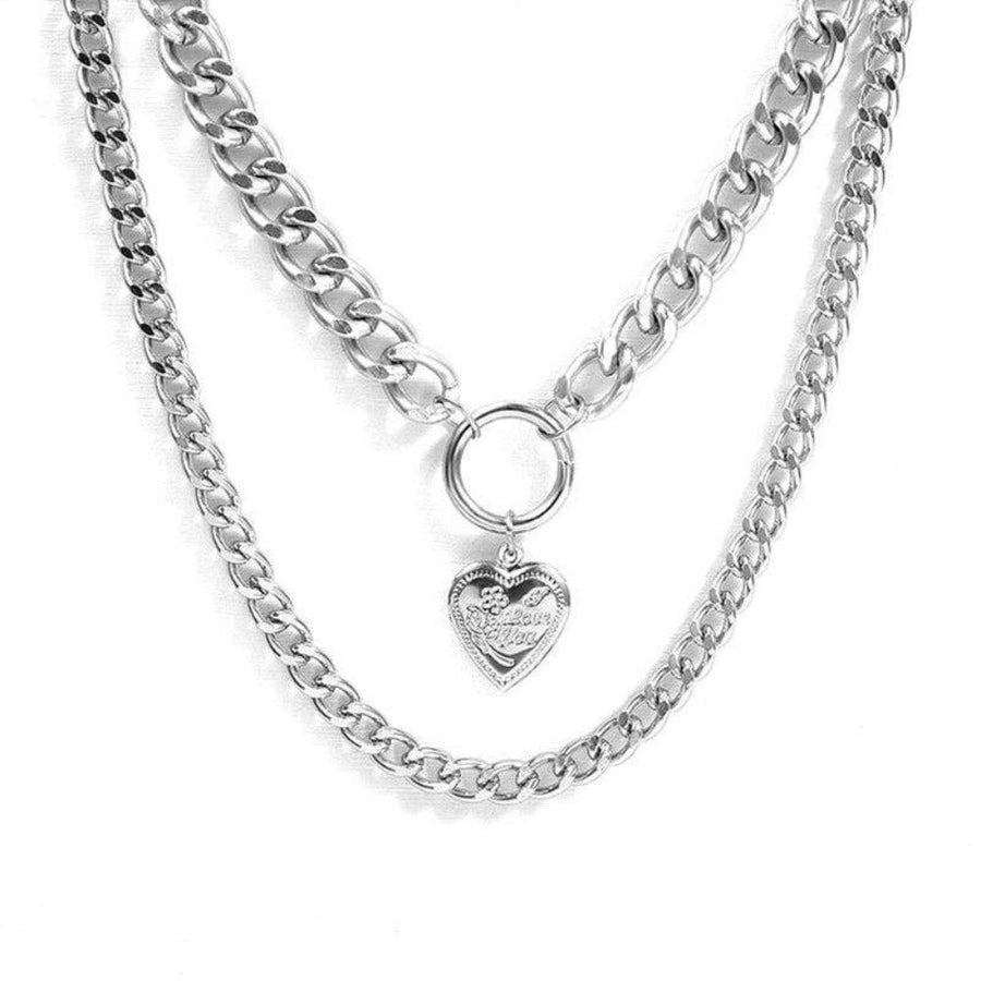 Metal Chunky Collar Necklace, gallery view 4