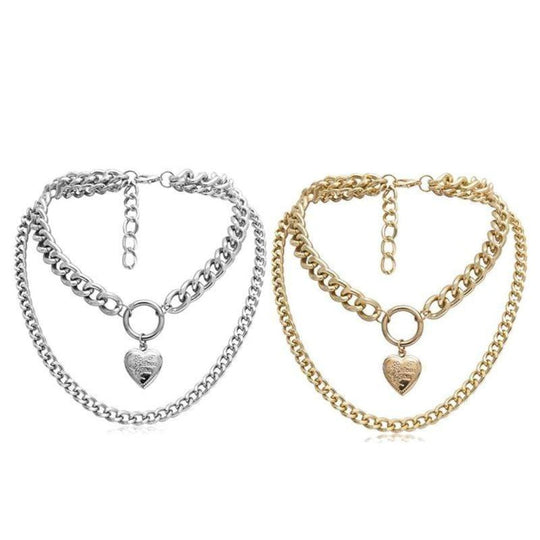 Metal Chunky Collar Necklace product view