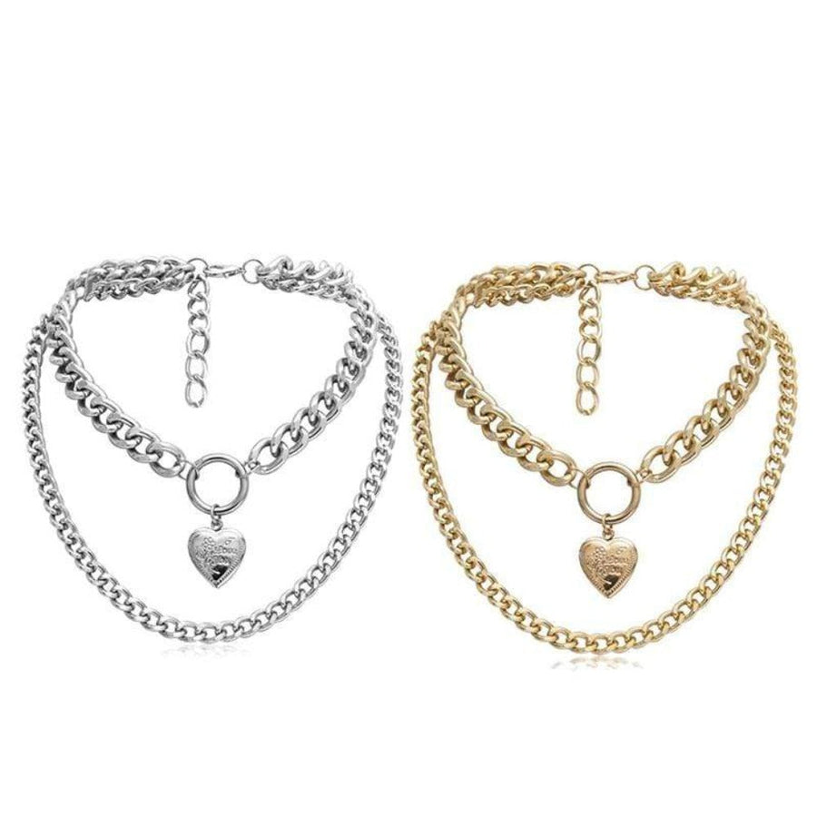 Metal Chunky Collar Necklace product view