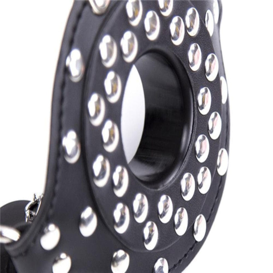 Removable Mouth Stopper Leather Gag BDSM, gallery view 3