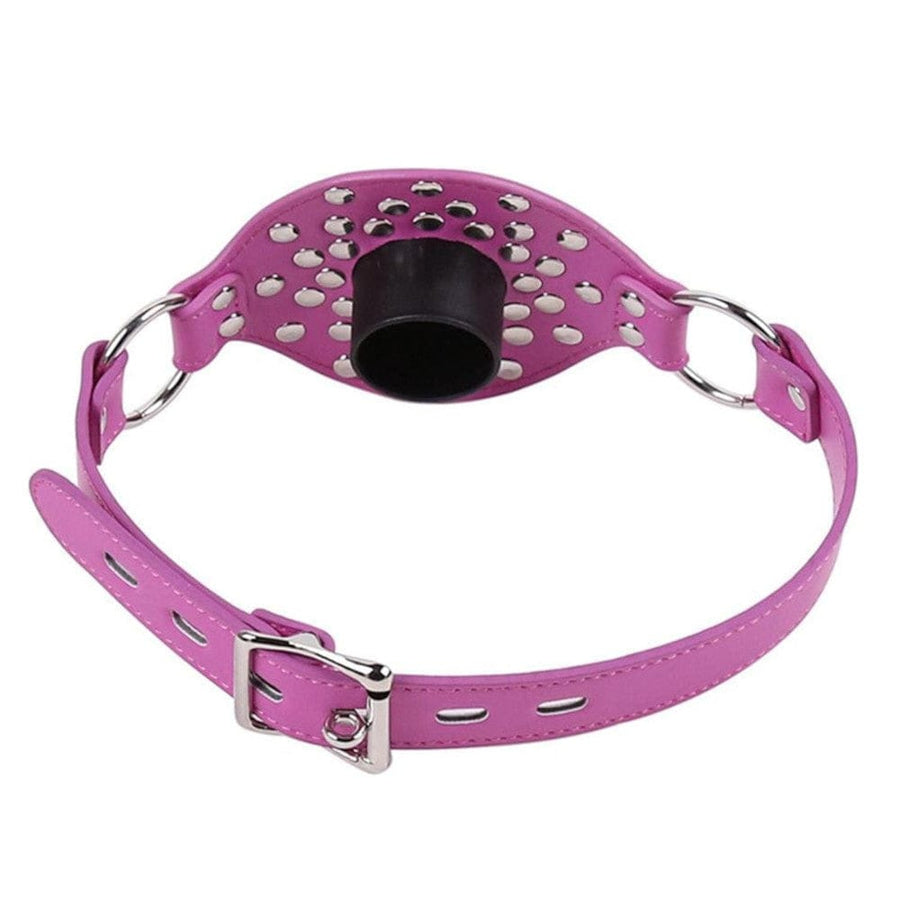 Removable Mouth Stopper Leather Gag BDSM, gallery view 7