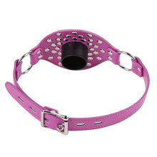 Load image into Gallery viewer, Removable Mouth Stopper Leather Gag BDSM
