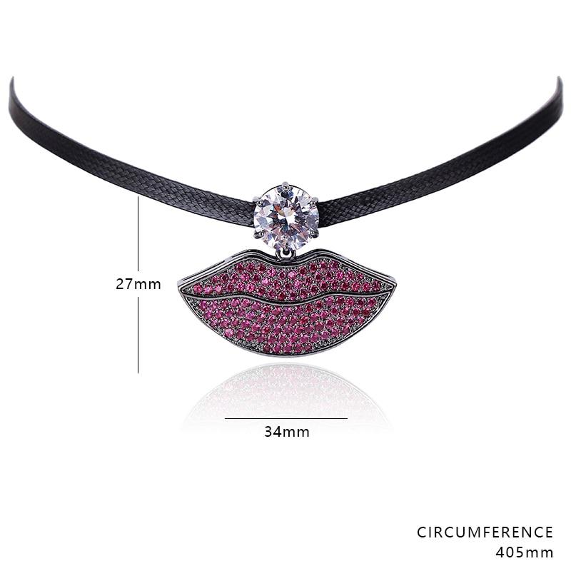 "Sissy Linda" Lips Necklace, gallery view 3