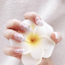 Load image into Gallery viewer, Luxury Rhinestone Flower Faux Nails BDSM
