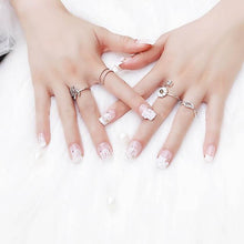 Load image into Gallery viewer, Luxury Rhinestone Flower Faux Nails BDSM
