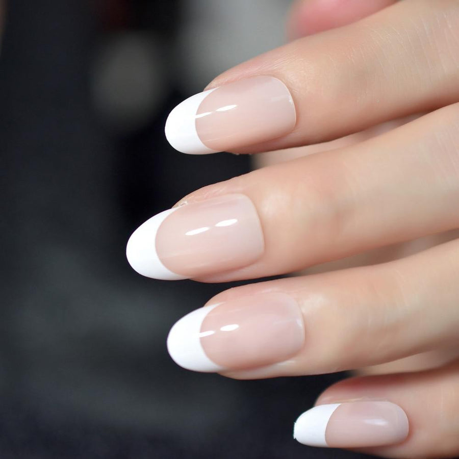 French Manicure Faux Nails BDSM, gallery view 4