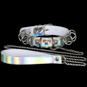 Total Control Holographic Leather Neck Collar