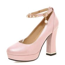 Load image into Gallery viewer, &quot;Sissy Amy&quot; Square Heel Pumps
