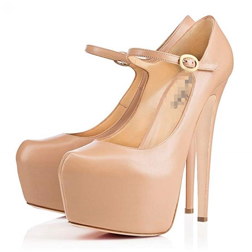 "School Girl" High Heel Platform Pumps, gallery view 3