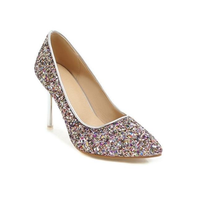 "Sissy Paula" Sequin Pumps, gallery view 3