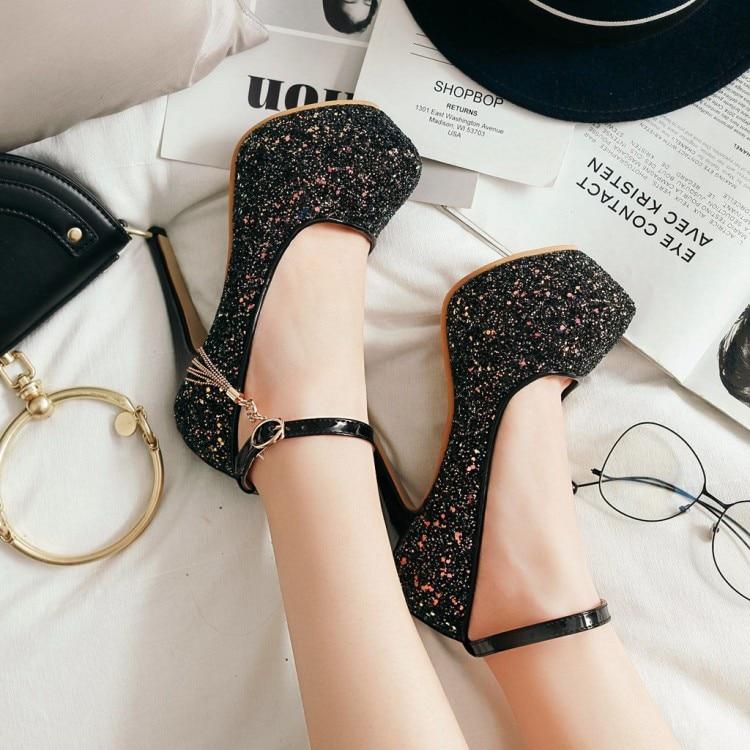 "Sissy Noelle" Sequin Pumps, gallery view 7