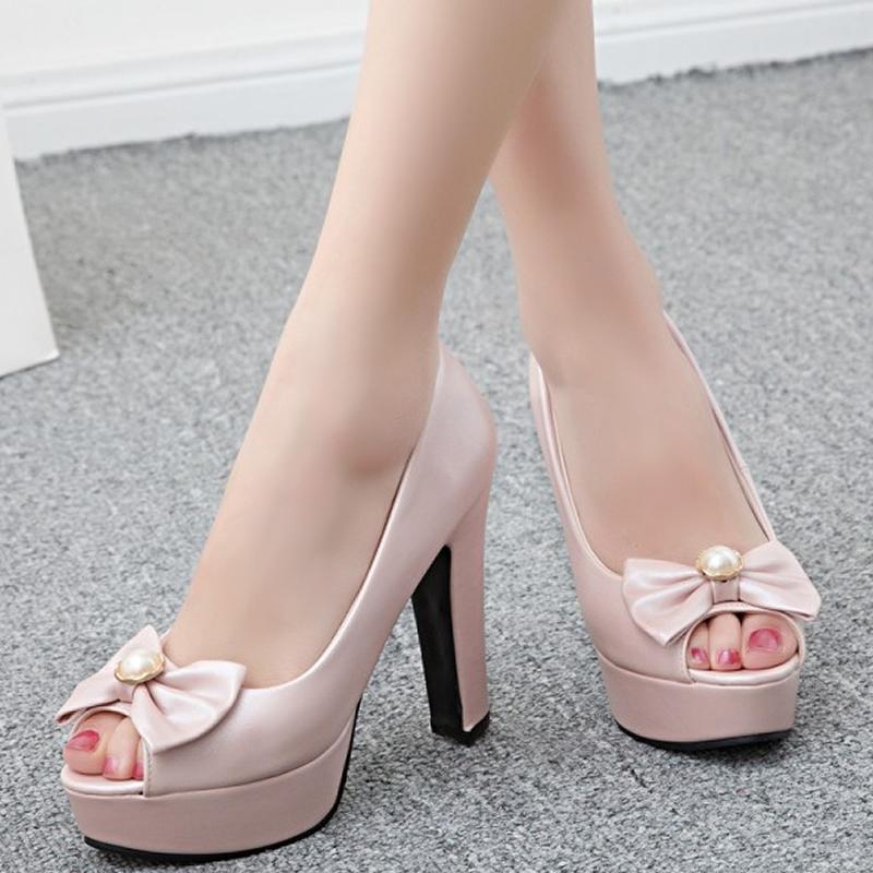 "Sissy Emma" Peep Toe Pumps, gallery view 7